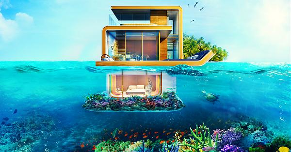 就像住在超夢幻水族館 杜拜「懸浮Villa」