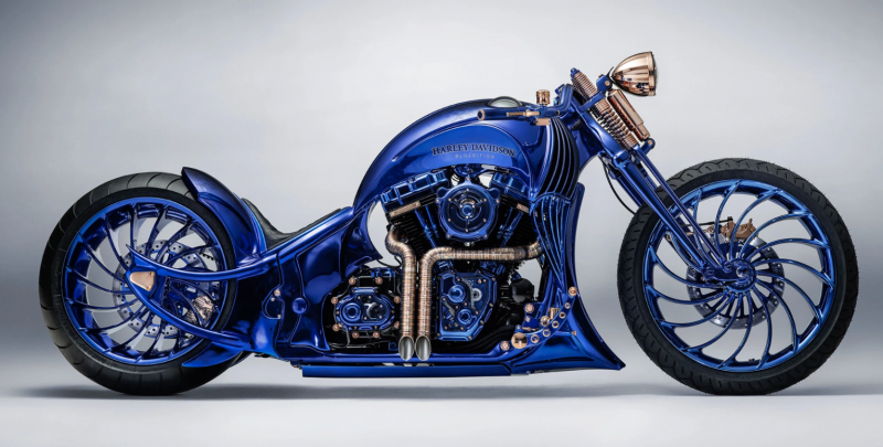 鑲鑽又戴錶賣你5300萬台幣　Harley-Davidson Blue Edition世界最貴摩托車