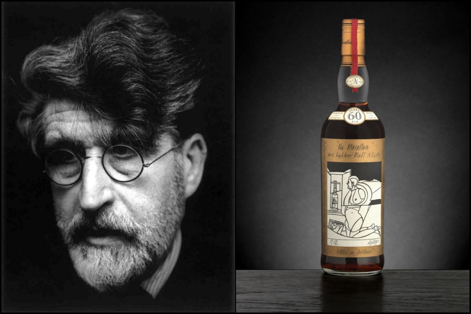 最新出爐的威士忌之王 60年Valerio Adami設計酒標的麥卡倫威士忌
