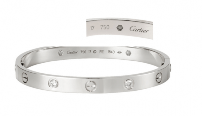 bracelet cartier love preço