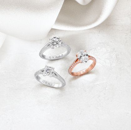 格拉夫八款獨特鑽石鑲嵌婚戒 徹底釋放鑽石的自然光芒