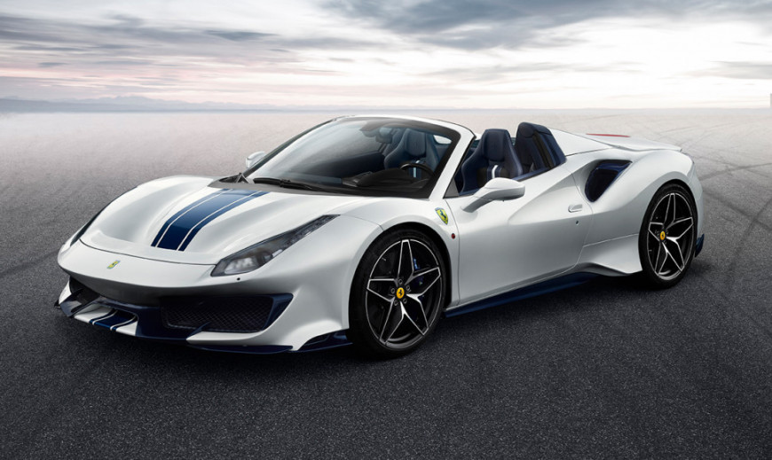 美型稀有白马王子Ferrari 488 Pista Spider 法拉利第50款敞篷跑车
