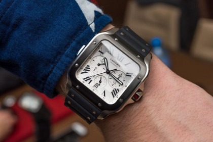 CARTIER招牌飛行錶Santos 2019年新推計時錶，錶帶快拆還是它的一大賣點