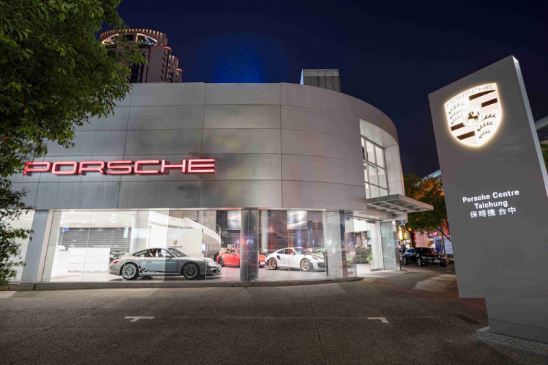保时捷台中AR体验纯电跑车Porsche Taycan　展售中心拓新点将于2021年开幕