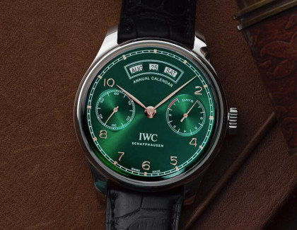 IWC葡萄牙不鏽鋼年曆新發表綠面限量版