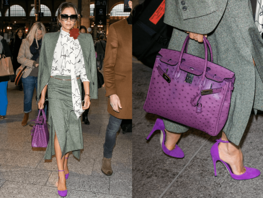 贝嫂Victoria Beckham的稀有爱马仕柏金包