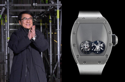 成龍戴了價格將近兩千萬的RICHARD MILLE手錶出席公開場合