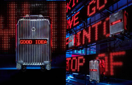 RIMOWA全新Reflection系列行李箱上竟然有一片LED螢幕