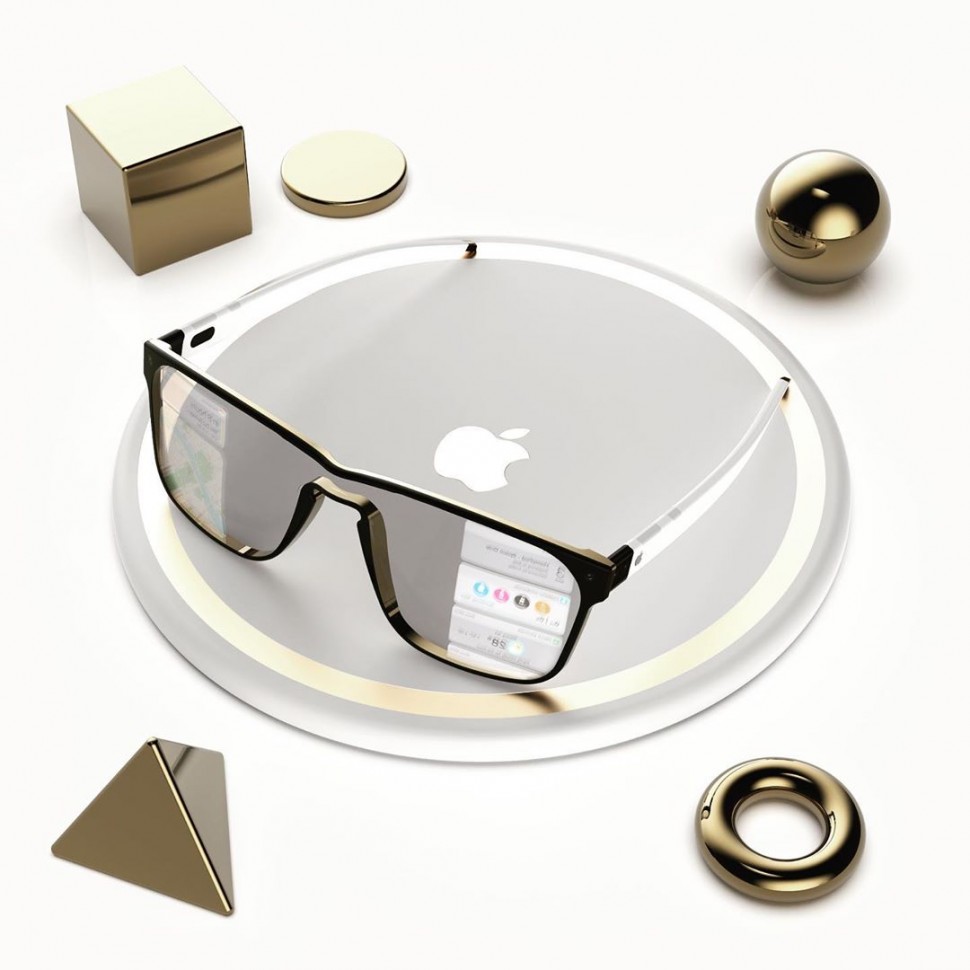 苹果智能眼镜Apple Glasses概念很像钢铁人