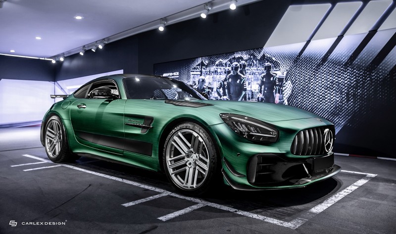 梦幻车图集：暗黑深绿纹身 Mercedes AMG GT R Pro