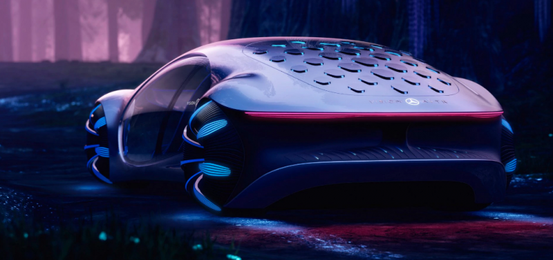 賓士阿凡達Mercedes Benz VISION AVTR沒有方向盤,靠呼吸就能開車