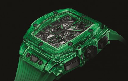 Spirit of Big Bang又有彩色透明殼 這次採用宇舶獨家Saxem複合礦物