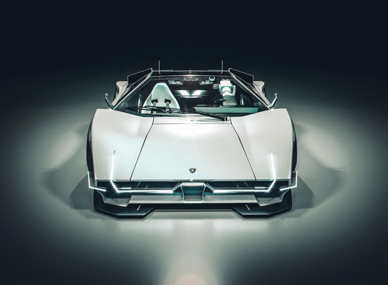 為2090年設計的藍寶堅尼概念車 Lamborghini E.V.E XENOX Countach