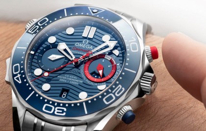 歐米茄海馬潛水300米為美洲盃打造專用聯名計時錶
