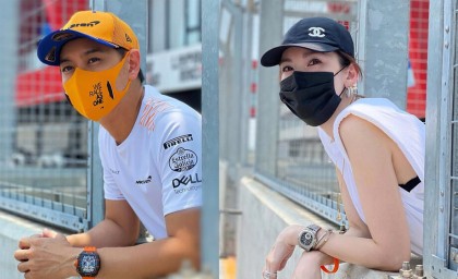 不老男神林志颖带爱妻参加McLaren活动 手上名表超抢镜