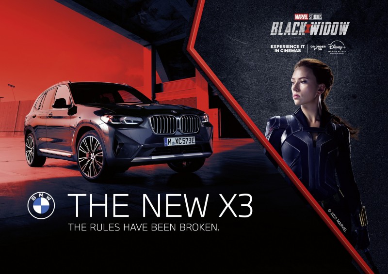 最新「黑寡婦」史嘉蕾喬韓森開BMW X3 M40i大秀飛車特技 (附影片)