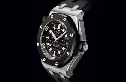 2021年愛彼ROO潛水錶推出限量款 錶殼為白金搭配黑色陶瓷圈