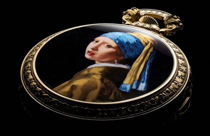 江诗丹顿客制化自鸣陀飞轮怀表 世界名画珐琅底盖超吸睛
