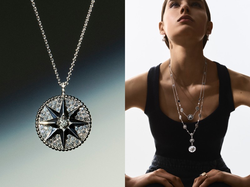 2021 Dior Rose des Vents新品 长项链手链有高级珠宝质感