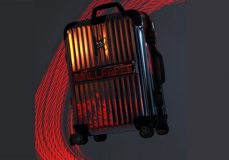 Rimowa最新联名行李箱拥有“移动LED看板” 别担心找不到箱子