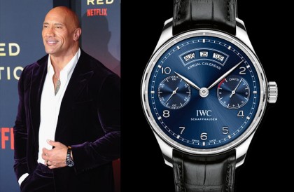 巨石強森出席Netflix《紅色通緝令》首映會 手上戴IWC正裝錶讓人驚豔