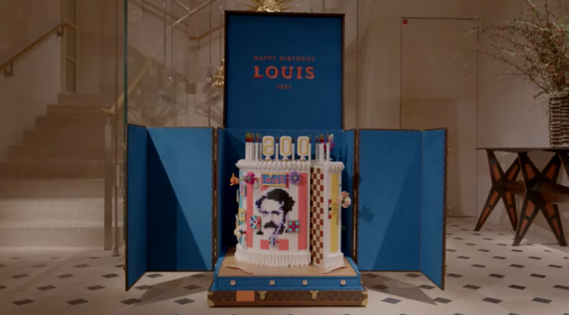 路易威登罕見樂高聯名款“Louis Vuitton 200年生日蛋糕”