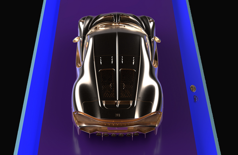 布加迪打造一辆24K金「黑车」艺术品  满足全球喜爱La Voiture Noire的车迷