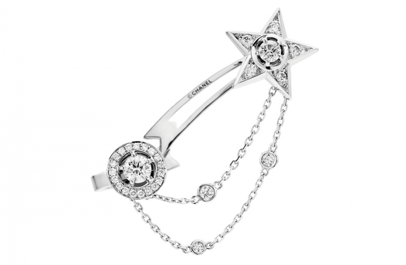 香奈儿最新Comète高级珠宝耳环、戒指、项链展现星月之美