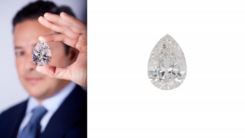 佳士得6.6亿售出拍卖史上最大白钻「巨石」
