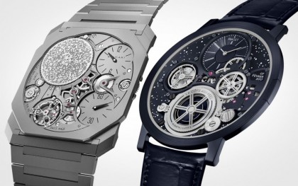 寶格麗Octo與伯爵Altiplano最薄機械錶規格特色比較