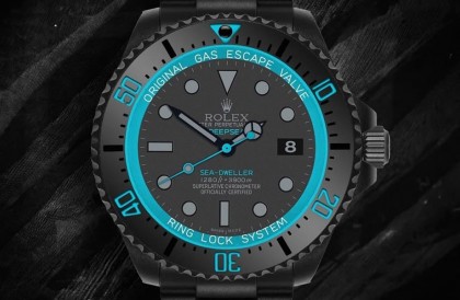 海使Deepsea黑色DLC鍍層搭水藍色細節化身夏日風潮錶