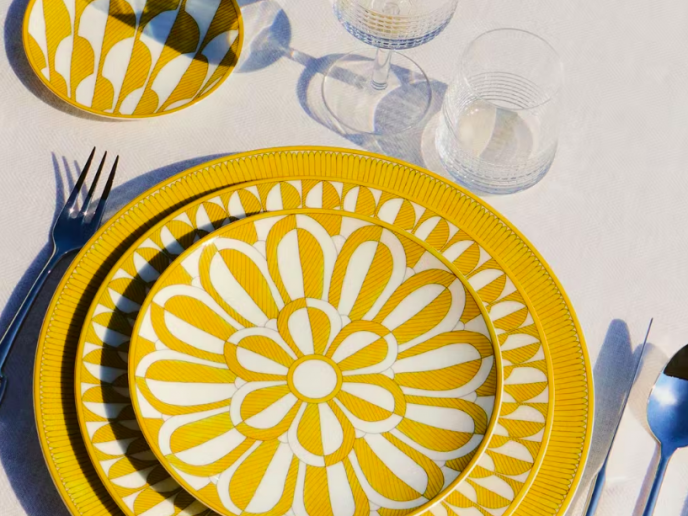 “餐瓷界的鉑金包” 愛馬仕Soleil d’Hermès 餐盤獨特美學要價五萬