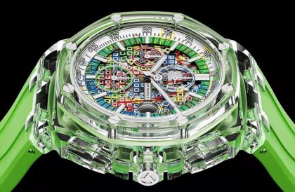 藍寶石錶殼AP皇家橡樹離岸型計時碼錶 面盤靈感讓人心情愉悅