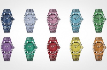 比彩虹圈更奢華 愛彼皇家橡樹自動錶打造超珍貴彩虹套錶組合