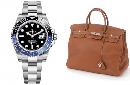 奢侈品持续高需  法国拍卖劳力士腕表、爱马仕柏金包溢价三倍卖出