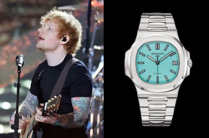 红髮艾德Ed Sheeran是百达翡丽金鹰5711狂粉 TIFFANY蓝面、蓝面、绿面等他都有