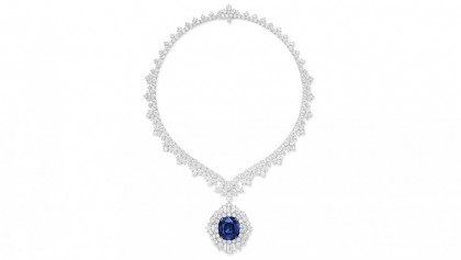 價值2億元稀有43.1 克拉HW藍寶石項鍊  「Winston Legacy Sapphire」華麗亮相