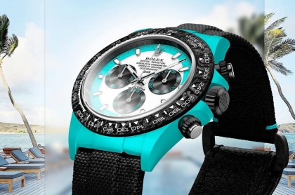 洋溢加勒比海印象的劳力士Daytona 蔚蓝色表壳超吸睛