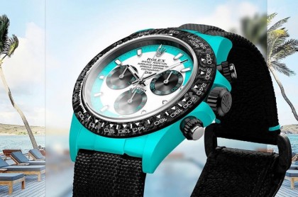 洋溢加勒比海印象的勞力士Daytona 蔚藍色錶殼超吸睛