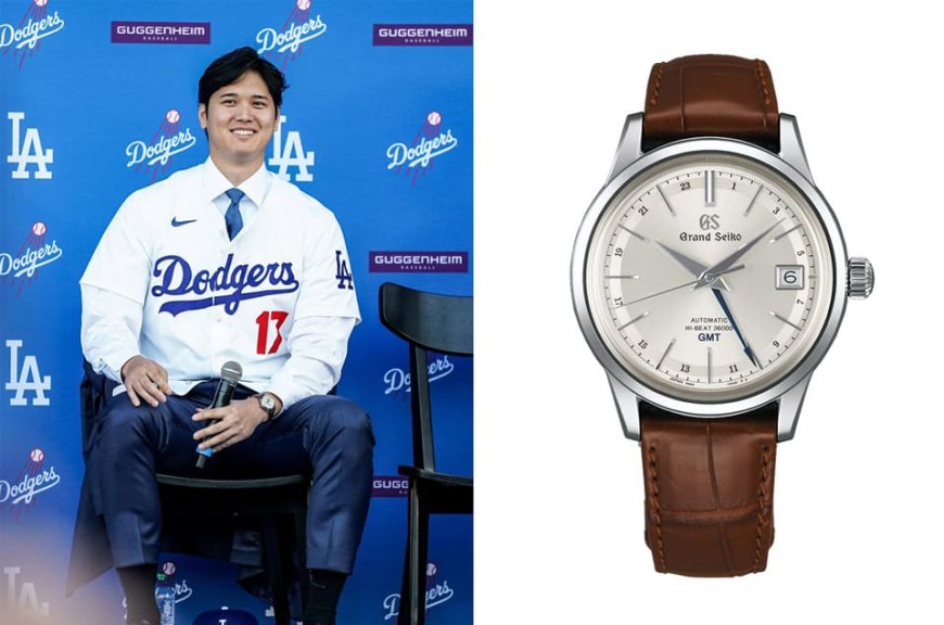 MLB大谷翔平破紀錄大約加盟道奇隊 記者會戴GRAND SEIKO手錶引關注