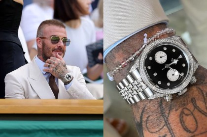 貝克漢獨有帝舵計時碼錶 2025溫網場邊名人訂製錶引爆時尚焦點