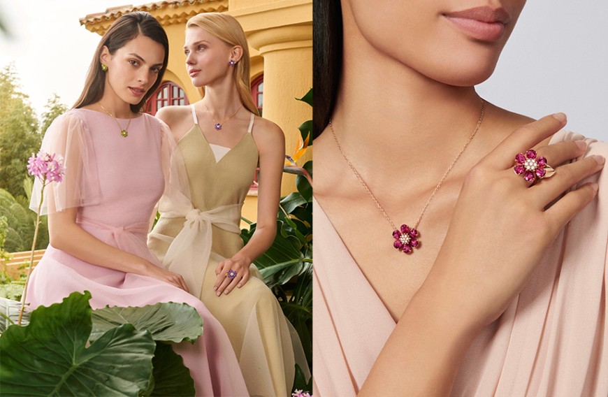 Van Cleef & Arpels 全新Fleurs d’Hawaï系列 化身今夏最迷人的珠宝花园