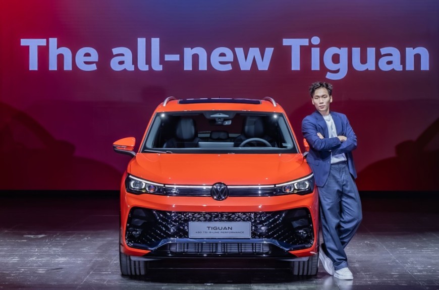 奥运金牌李洋乐迎搭档「大宝贝2.0」 成为Volkswagen Tiguan福斯休旅全台首批「德主」