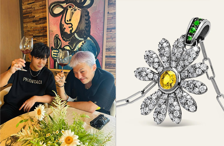 周杰伦与GD罕见同框!Jacob & Co.雏菊吊坠成焦点饰品