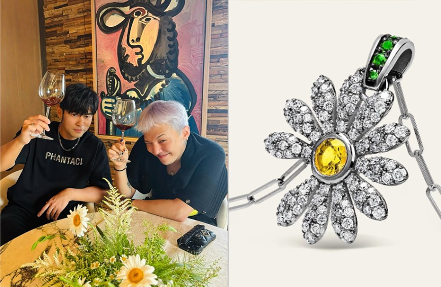 周杰伦与GD惊喜同框!Jacob & Co.雏菊吊坠成焦点饰品